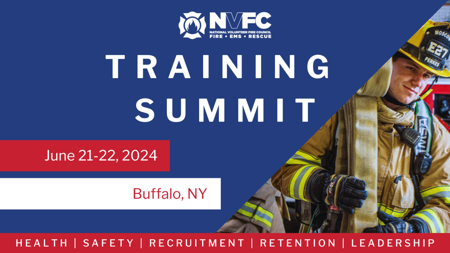 Register Now For The 2024 NVFC Training Summit National Volunteer   2024 Training Summit Twitter 1536x864 