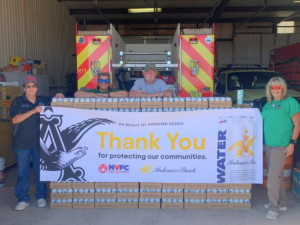 Recipients of Anheuser-Busch and the NVFC's 2024 water donation program